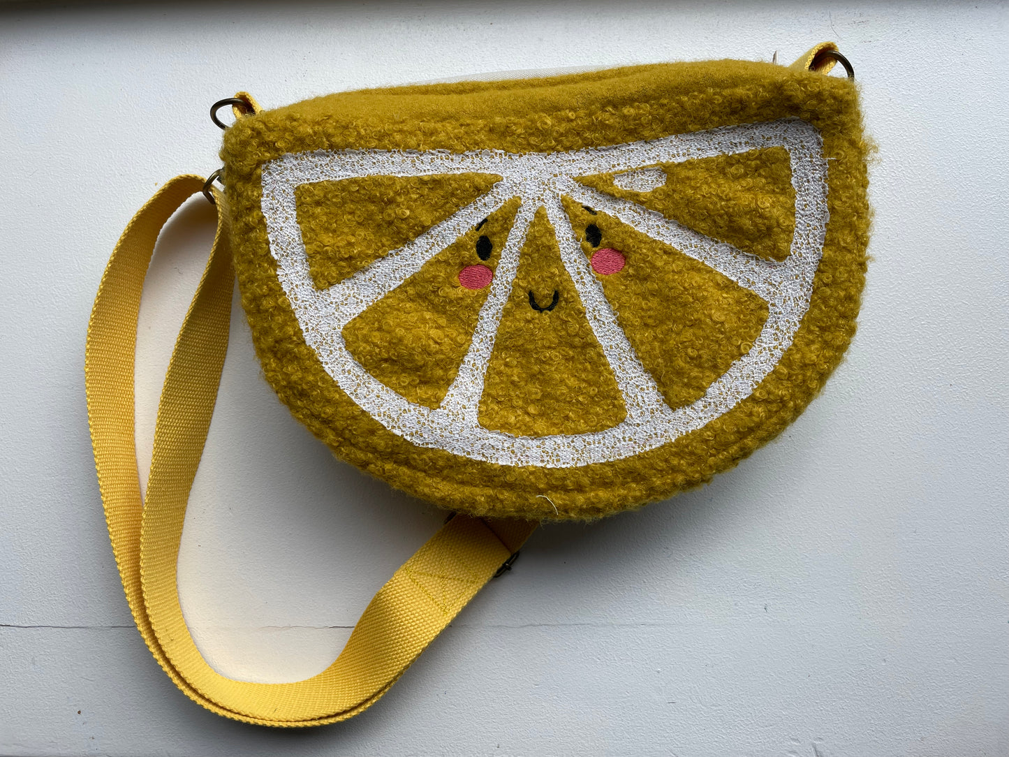 Lemon cross body bag