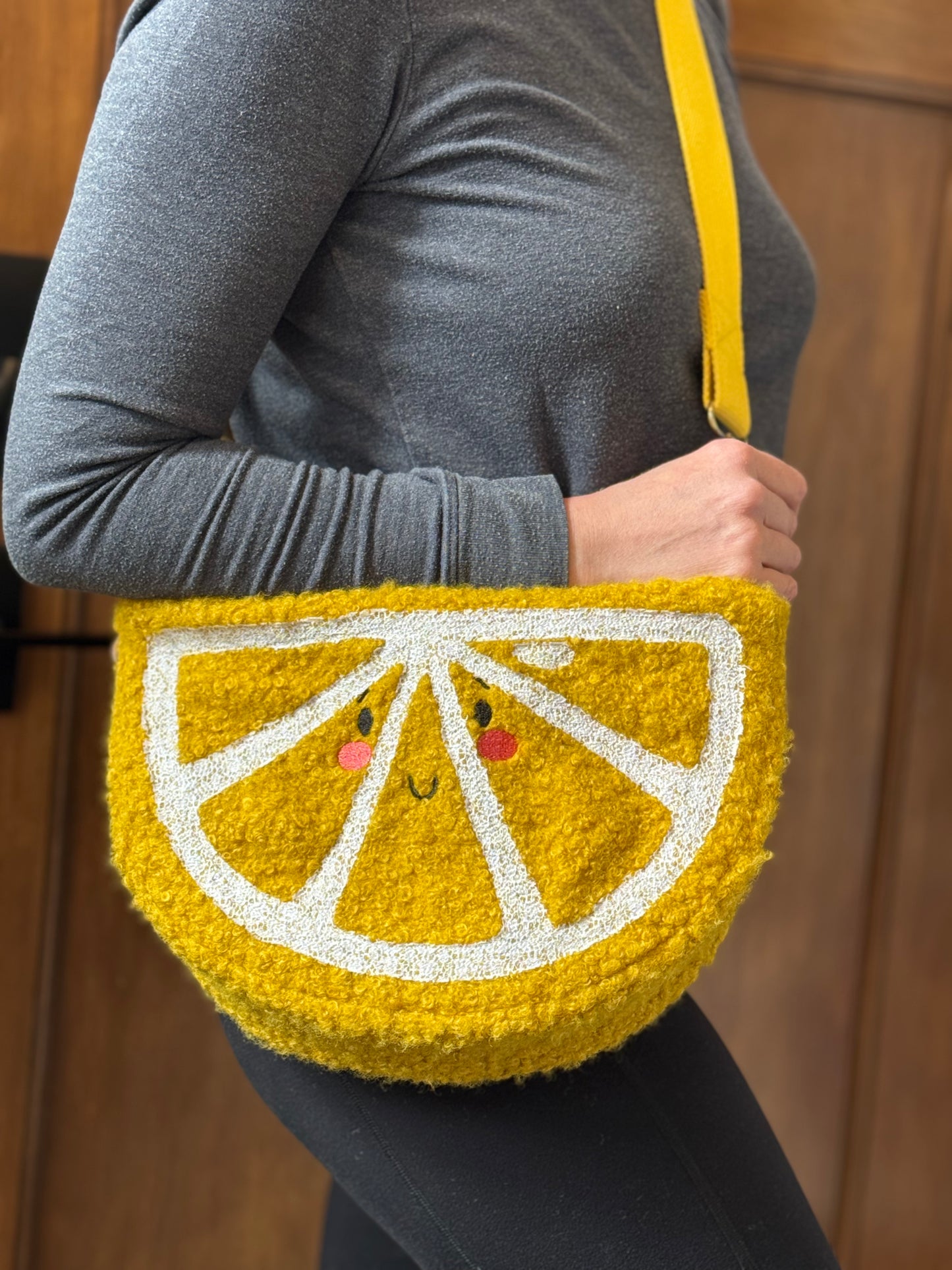 Lemon cross body bag