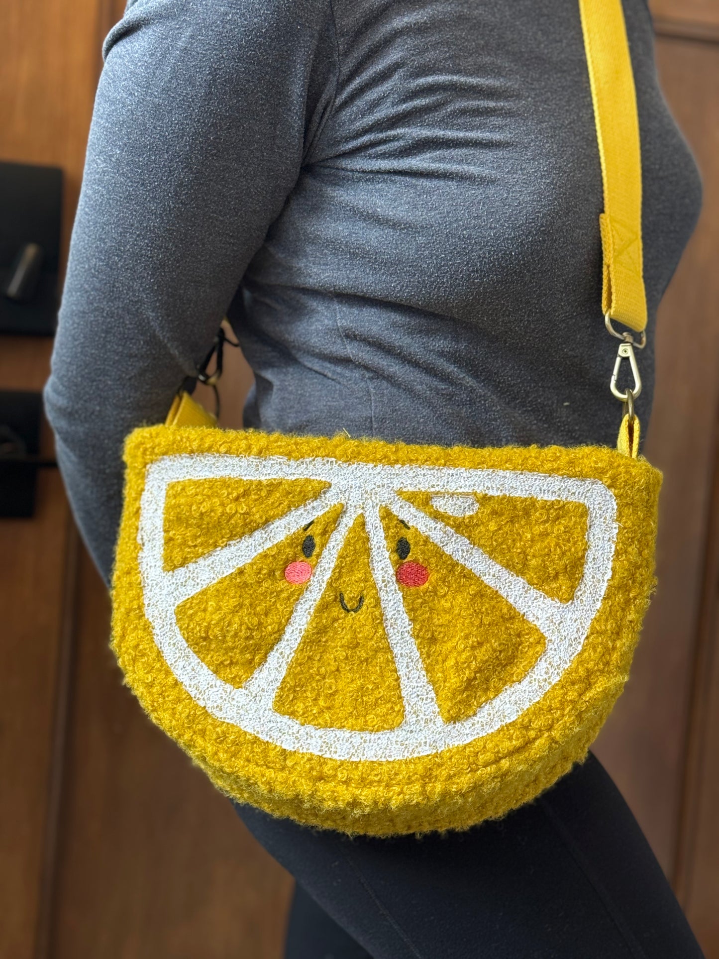 Lemon cross body bag