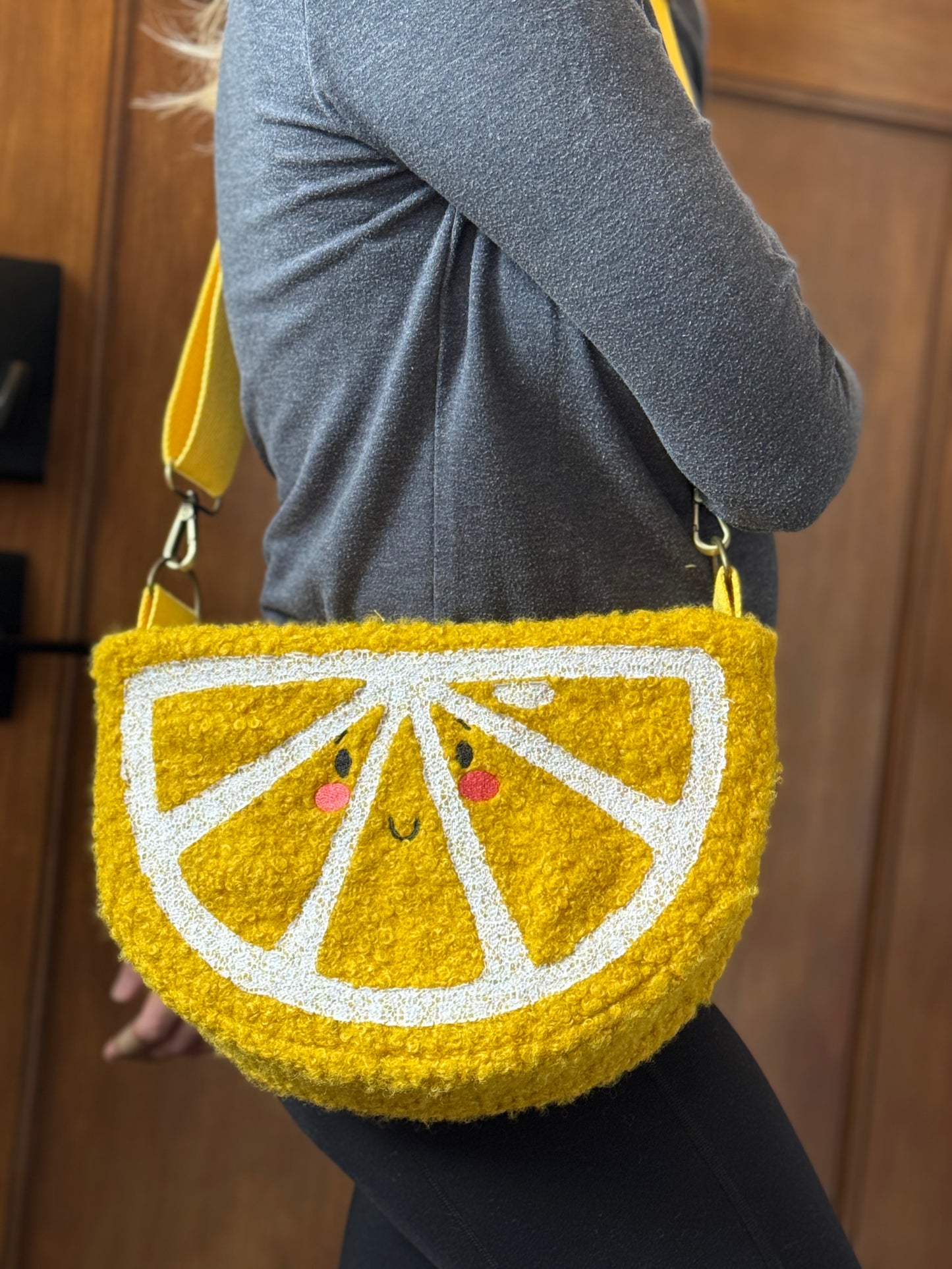 Lemon cross body bag