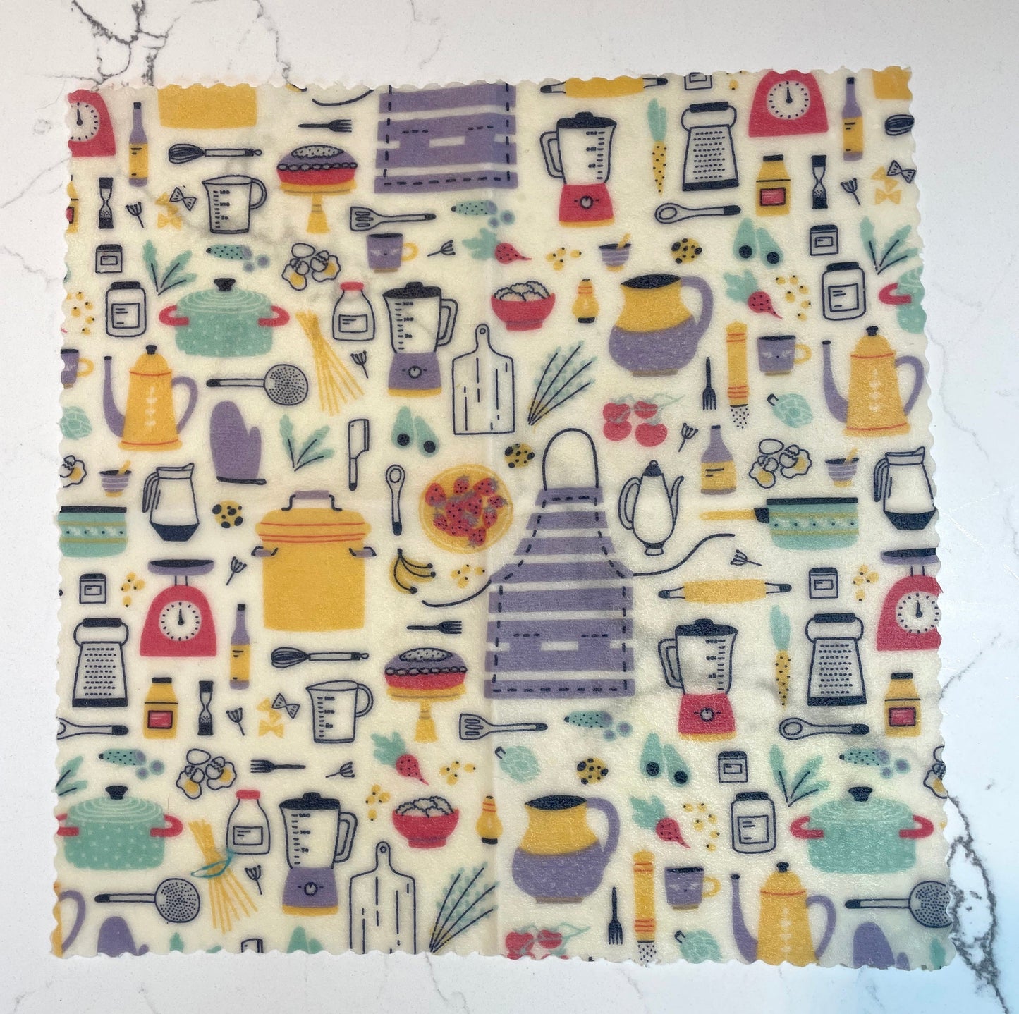 3 Pack- 1 Large & 2 Medium Reusable Beeswax Food Wraps