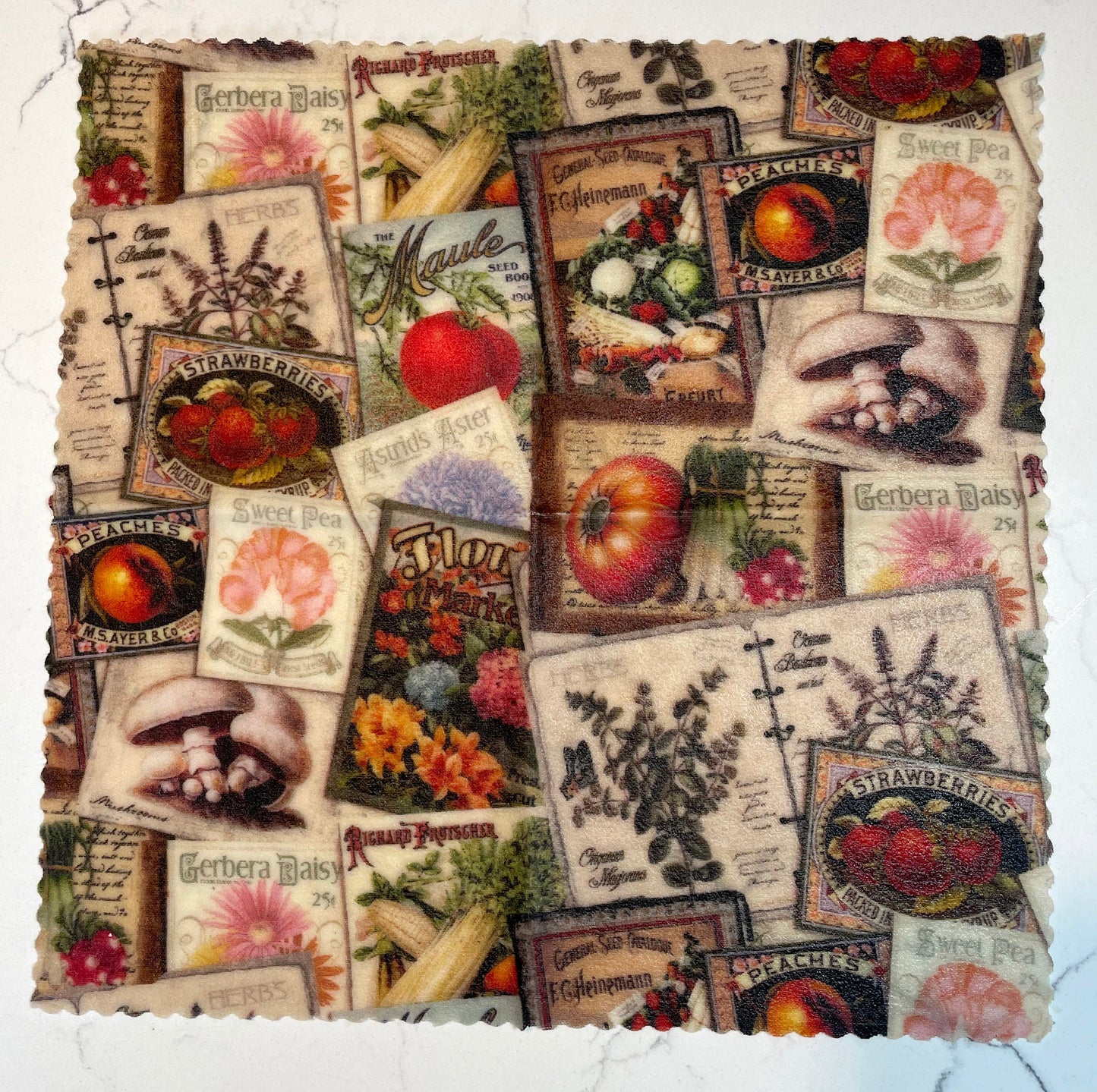 3 Pack- 1 Large & 2 Medium Reusable Beeswax Food Wraps