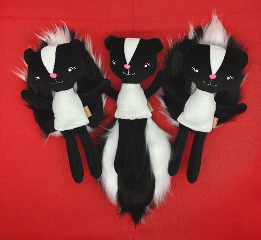 Handmade BABY SKUNK Doll, "PEPITO", Stuffed skunk, stuffed animals, boy doll, baby animals, skunk toys, gift for kids, skunk plushie