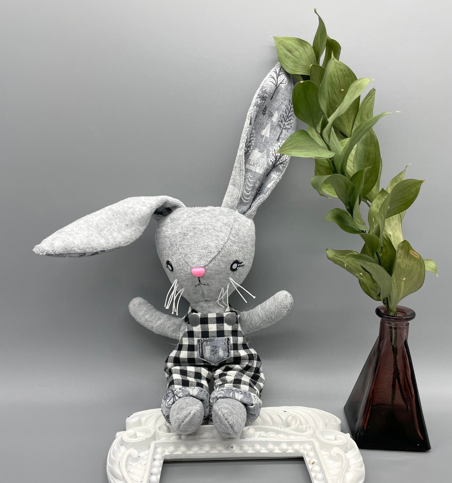 Handmade Bunny, "ALFIE", stuffed animals, easter gifts, gifts for kids, boy dolls, velveteen rabbit, stuffed rabbit