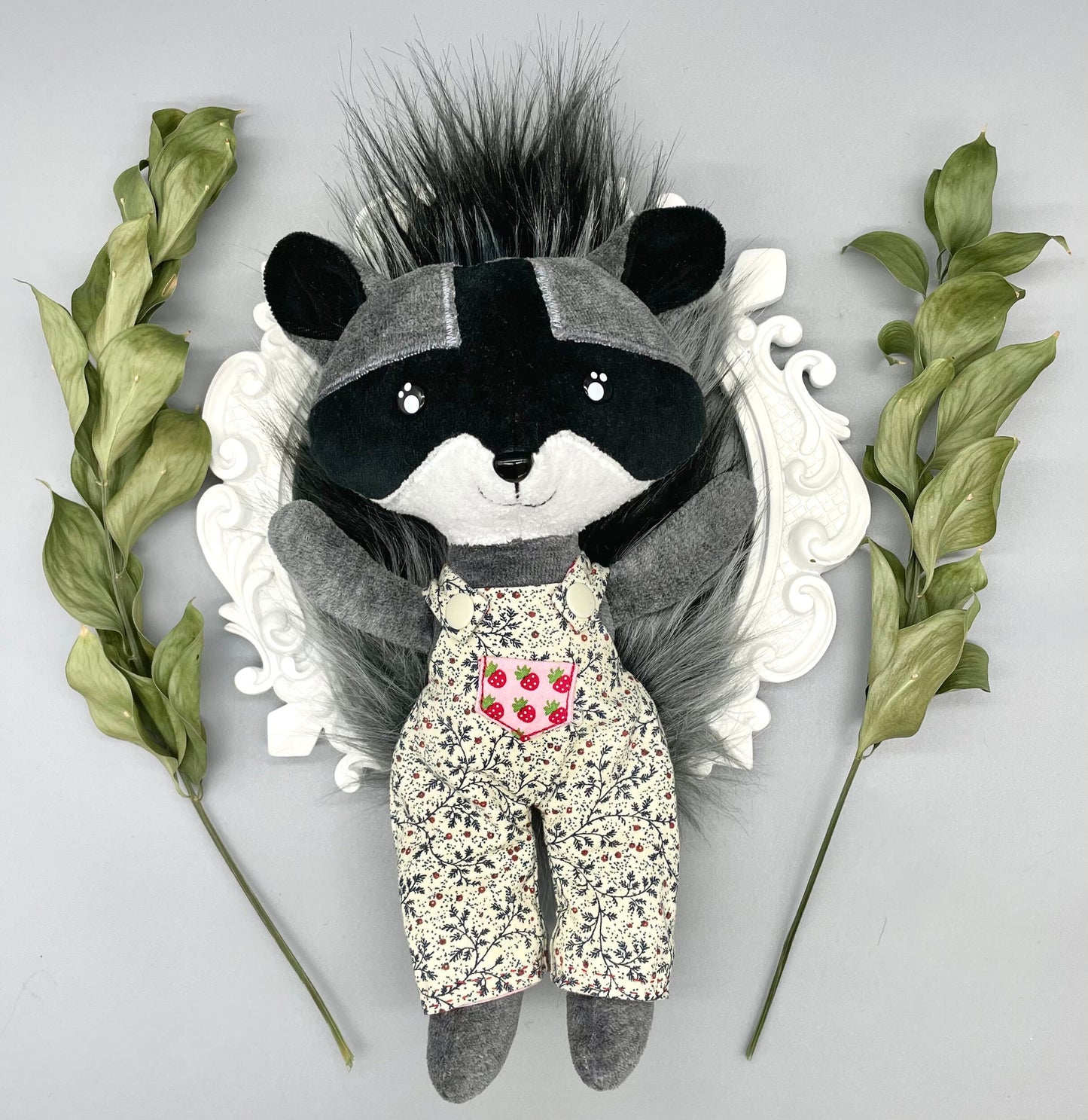 Handmade BABY RACCOON Doll, Stuffed raccoon, stuffed animals, boy doll, raccoon doll, raccoon toy, trash panda, gift for kids, doll, unique